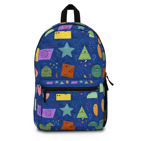 Smiling Geometric Backpack